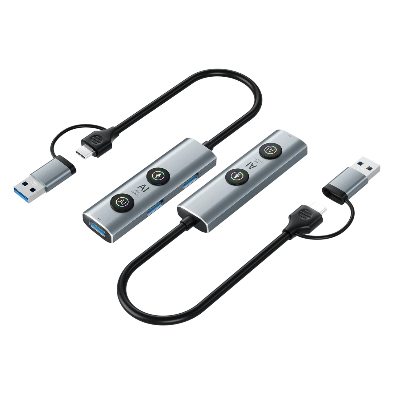 GCV294B – 5-in-1 AI Smart USB-C Hub with Voice & Translation Support
