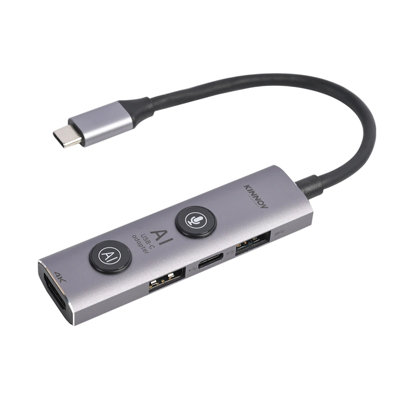 GCV296 7-in-1 AI USB-C Hub with Smart Voice Assistant & 4K HDMI